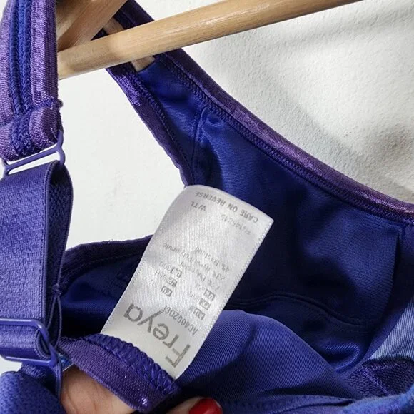 Womens Freya Bra Blue Underwire Unpadded - Picture 6 of 6